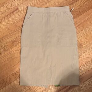 Paul Smith Beige Pencil Skirt. Cotton 92% Elastane 8%. Good condition